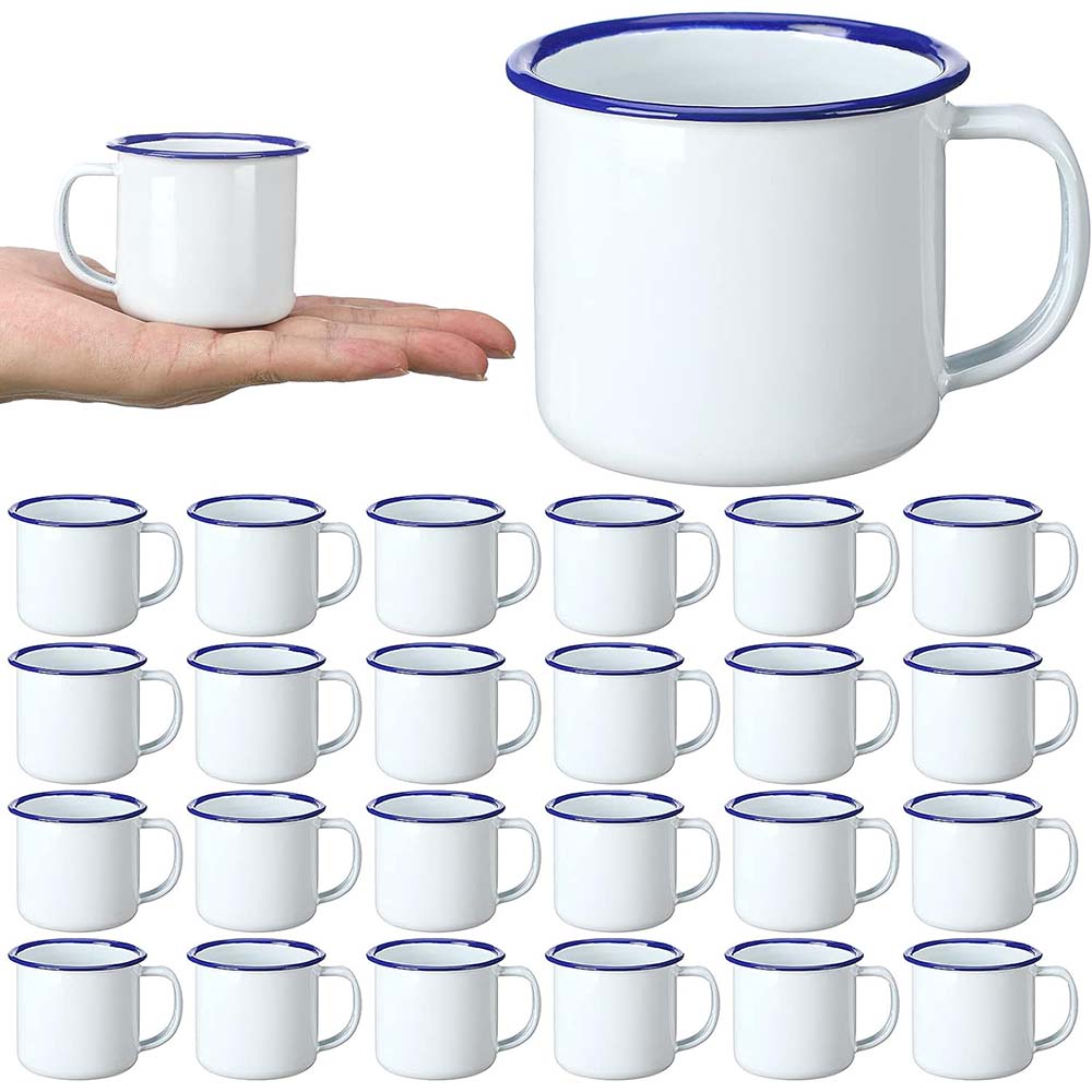 Sublimation Mug White - Мини эмалированные кофейные кружки для кемпинга
